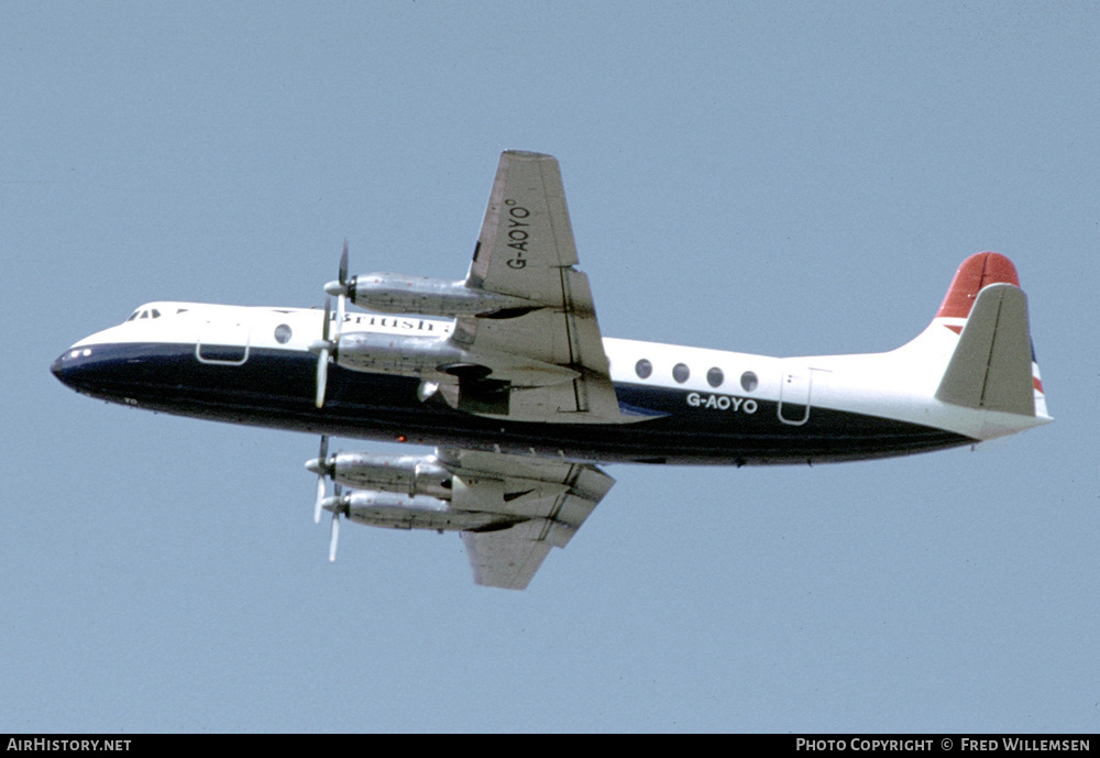 Aircraft Photo of G-AOYO | Vickers 806 Viscount | British Airways | AirHistory.net #592260