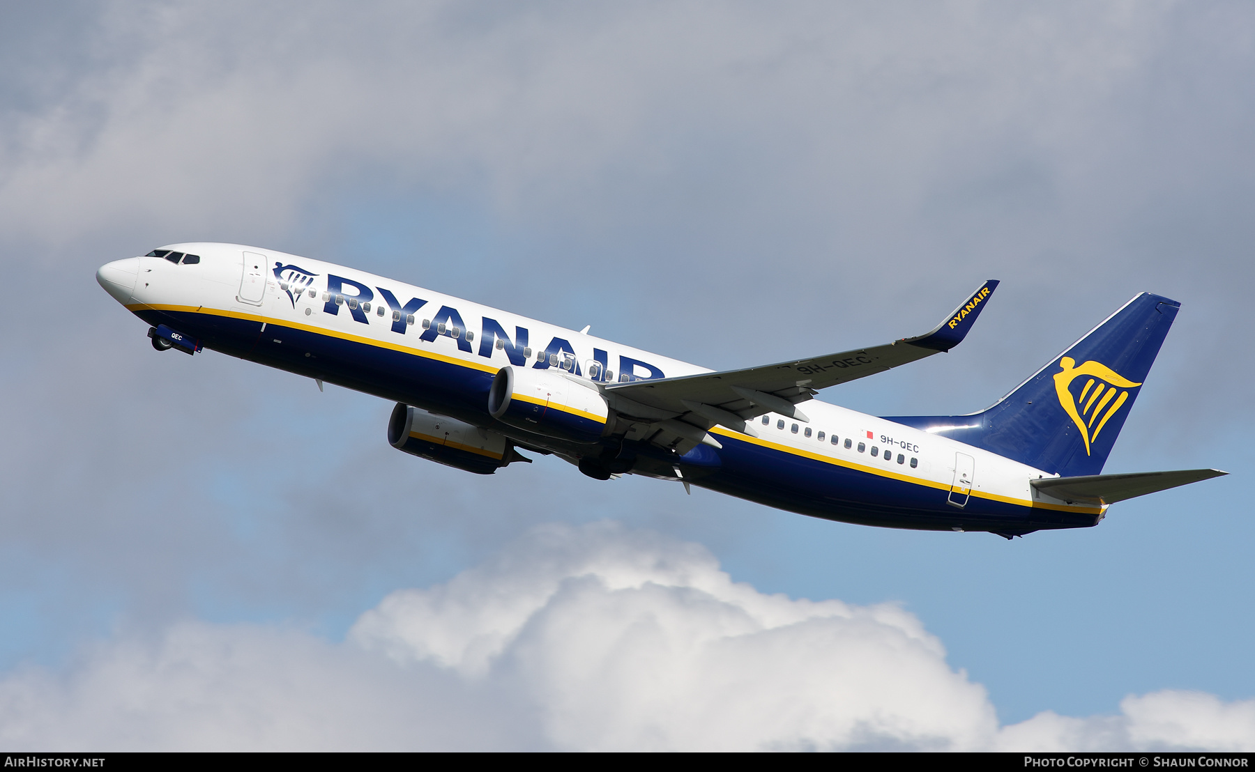Aircraft Photo of 9H-QEC | Boeing 737-8AS | Ryanair | AirHistory.net #592281