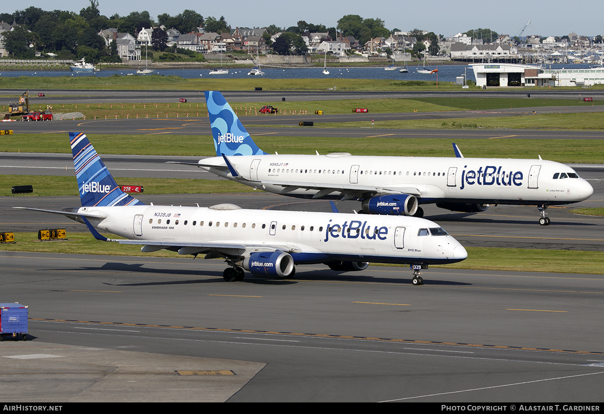 Aircraft Photo of N339JB | Embraer 190AR (ERJ-190-100IGW) | JetBlue Airways | AirHistory.net #592319