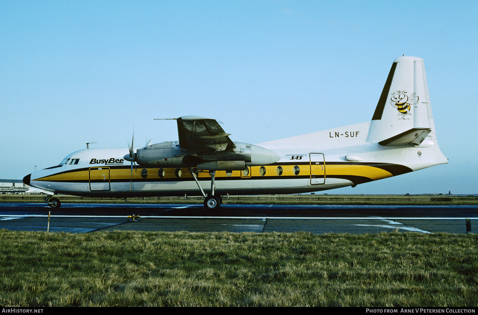 Aircraft Photo of LN-SUF | Fokker F27-100 Friendship | Busy Bee of Norway | AirHistory.net #592350