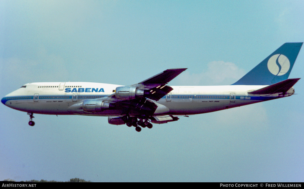 Aircraft Photo of OO-SGD | Boeing 747-329M | Sabena | AirHistory.net #592354