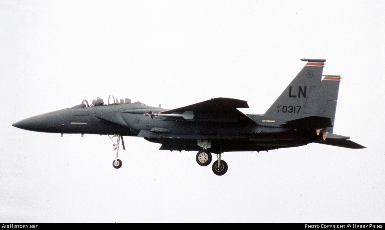 Aircraft Photo of 91-0317 / AF91-0317 | McDonnell Douglas F-15E Strike Eagle | USA - Air Force | AirHistory.net #592435