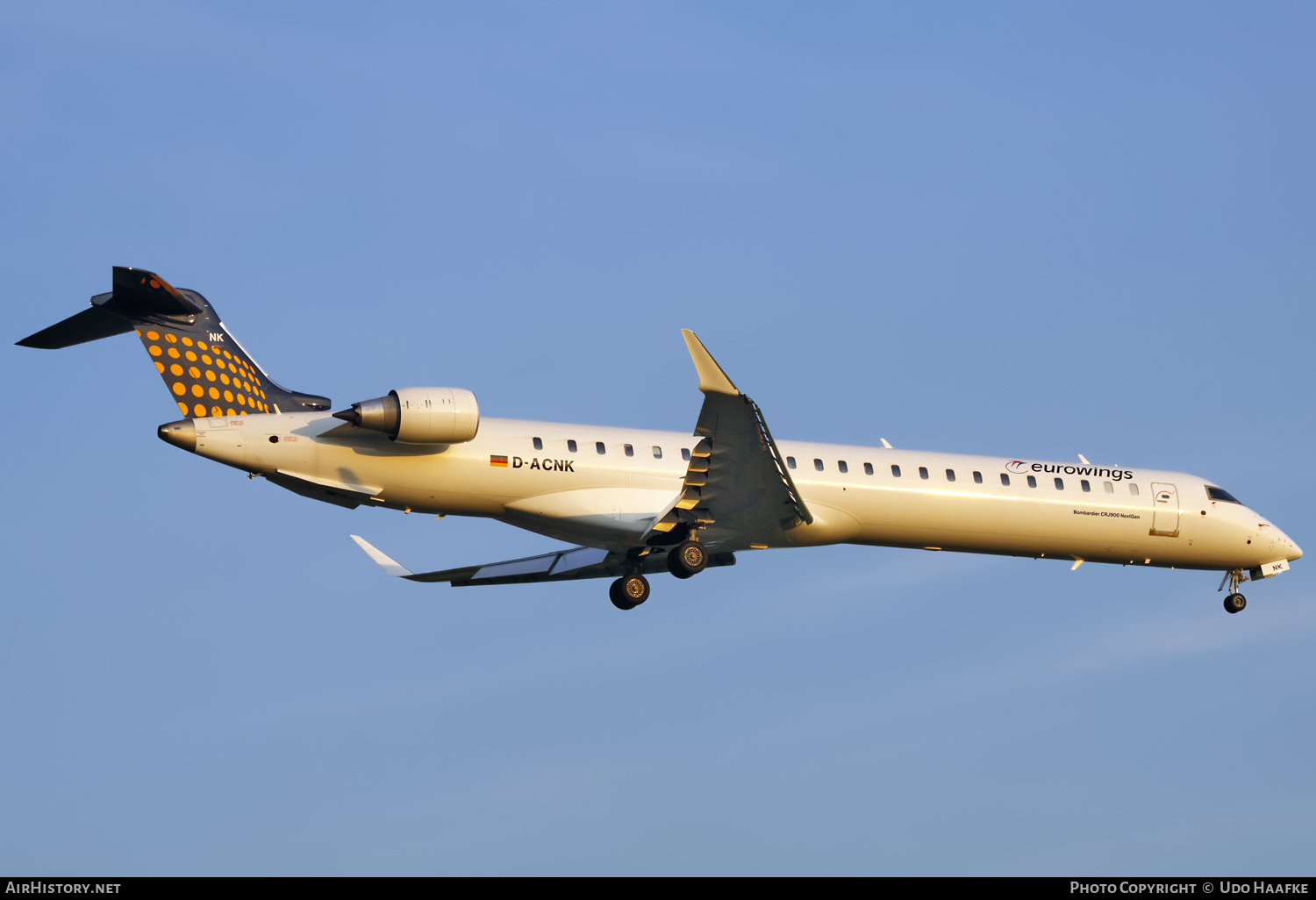 Aircraft Photo of D-ACNK | Bombardier CRJ-900LR NG (CL-600-2D24) | Eurowings | AirHistory.net #592444