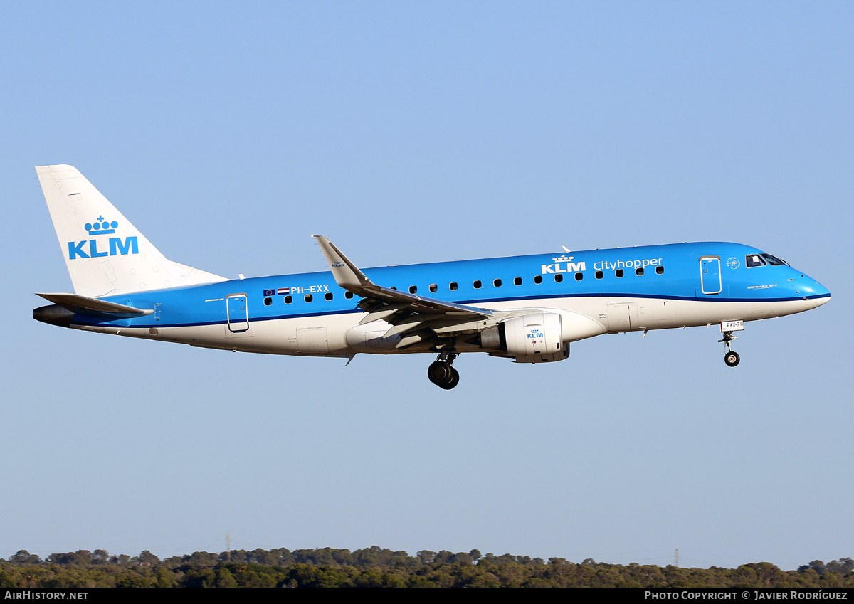 Aircraft Photo of PH-EXX | Embraer 175STD (ERJ-170-200STD) | KLM Cityhopper | AirHistory.net #592462