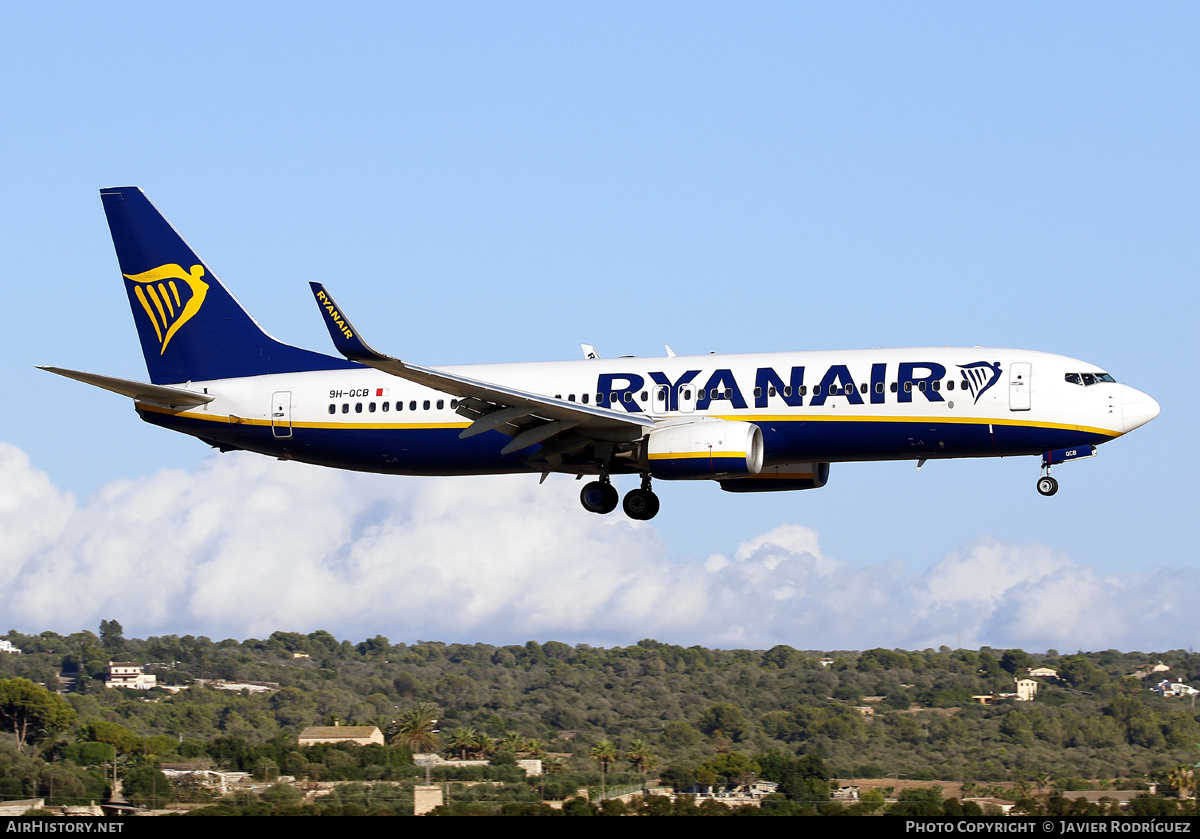 Aircraft Photo of 9H-QCB | Boeing 737-8AS | Ryanair | AirHistory.net #592549