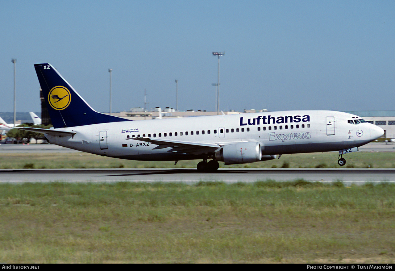 Aircraft Photo of D-ABXZ | Boeing 737-330 | Lufthansa Express | AirHistory.net #592591