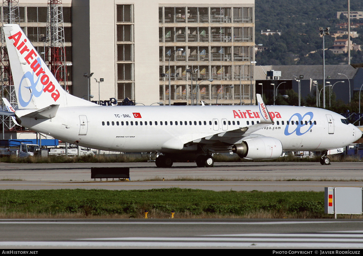 Aircraft Photo of TC-SNL | Boeing 737-86N | Air Europa | AirHistory.net #592654