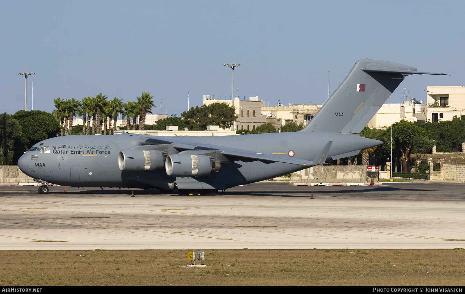 Aircraft Photo of A7-MAA / MAA | Boeing C-17A Globemaster III | Qatar - Air Force | AirHistory.net #592660