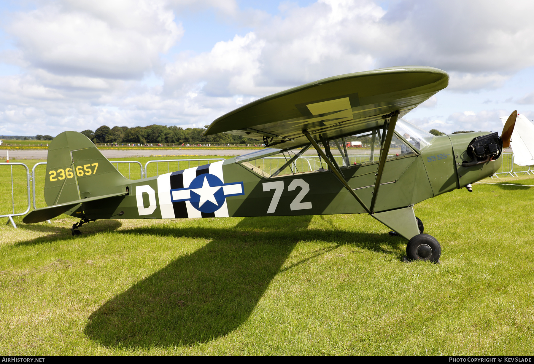 Aircraft Photo of G-BGSJ / 236657 | Piper J-3C-65 Cub | USA - Air Force | AirHistory.net #592662