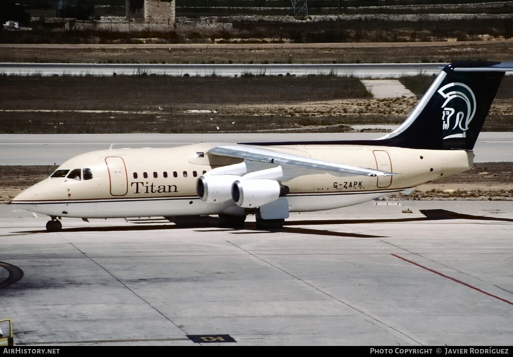 Aircraft Photo of G-ZAPK | British Aerospace BAe-146-200QC | Titan Airways | AirHistory.net #592700