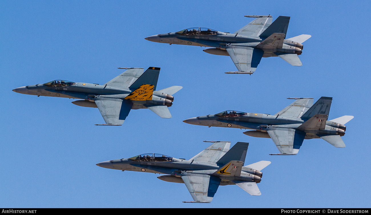 Aircraft Photo of A21-103 | McDonnell Douglas F/A-18B Hornet | Australia - Air Force | AirHistory.net #592716