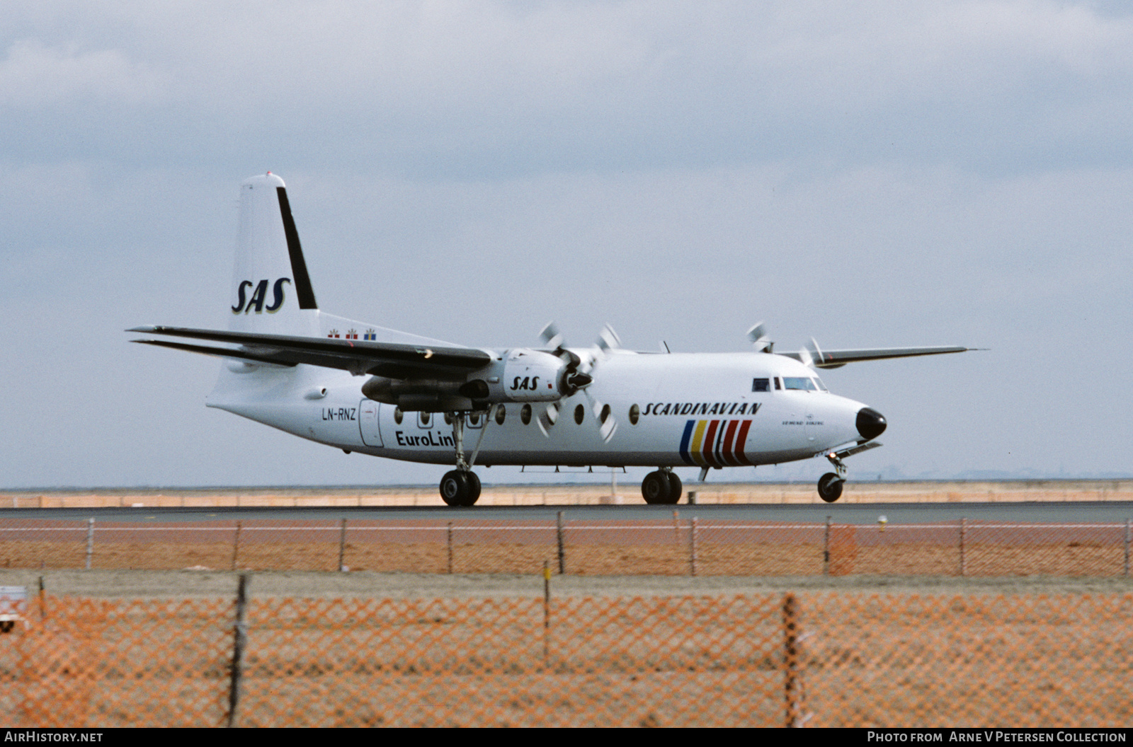 Aircraft Photo of LN-RNZ | Fokker F27-600 Friendship | Scandinavian Commuter - Eurolink | AirHistory.net #592729