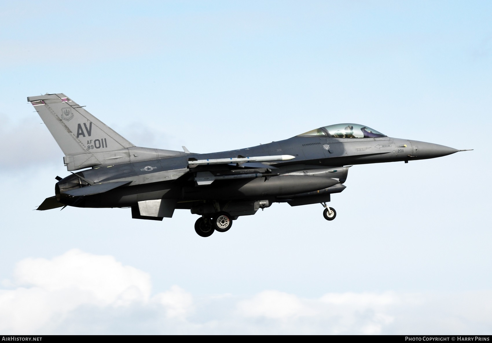 Aircraft Photo of 89-2011 / AF89-011 | General Dynamics F-16CM Fighting Falcon | USA - Air Force | AirHistory.net #592748