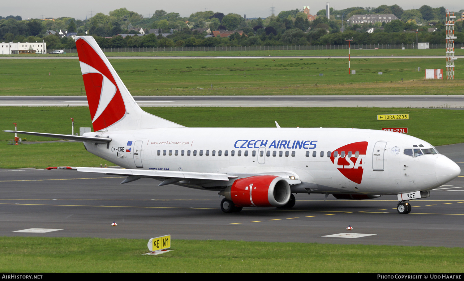 Aircraft Photo of OK-XGE | Boeing 737-55S | ČSA - Czech Airlines | AirHistory.net #592752