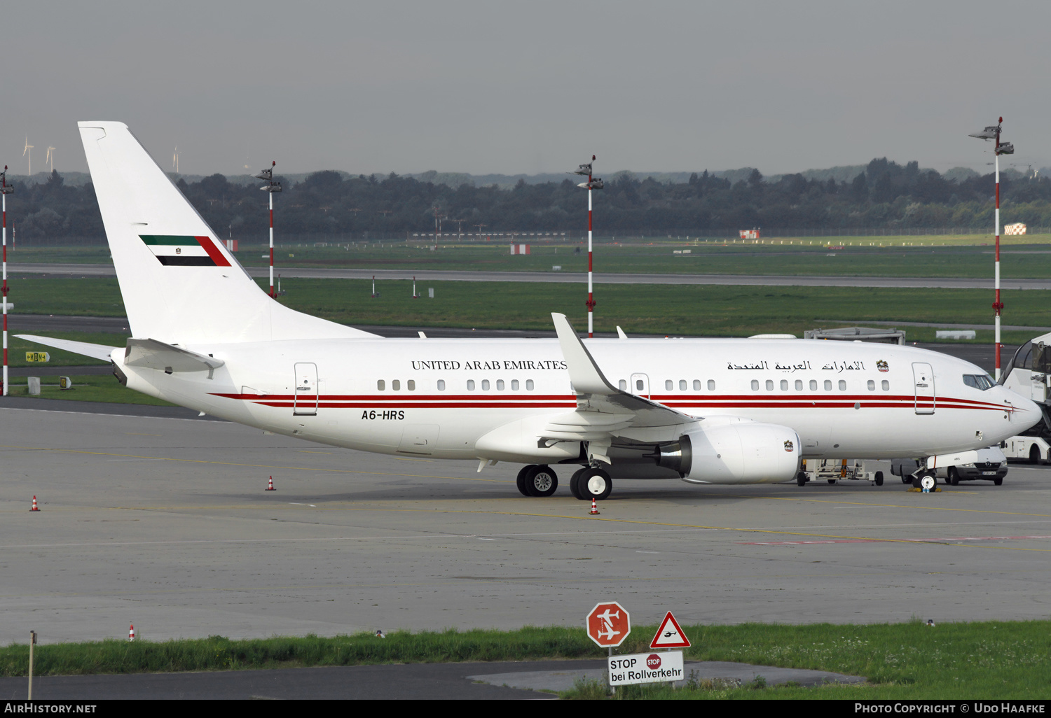 Aircraft Photo of A6-HRS | Boeing 737-7EO BBJ | United Arab Emirates Government | AirHistory.net #592754