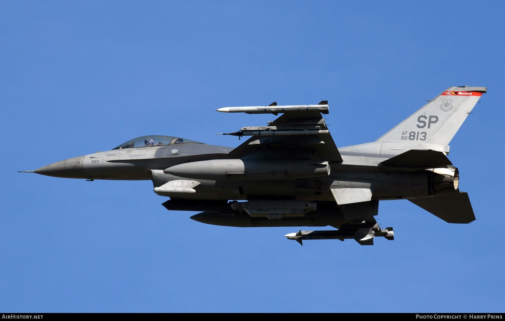 Aircraft Photo of 90-0813 / AF90-813 | Lockheed F-16CM Fighting Falcon | USA - Air Force | AirHistory.net #592786