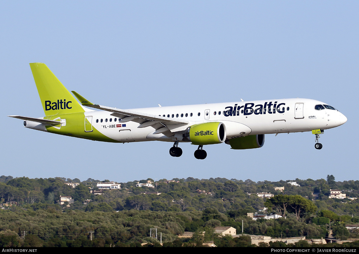 Aircraft Photo of YL-ABE | Airbus A220-371 (BD-500-1A11) | AirBaltic | AirHistory.net #592804