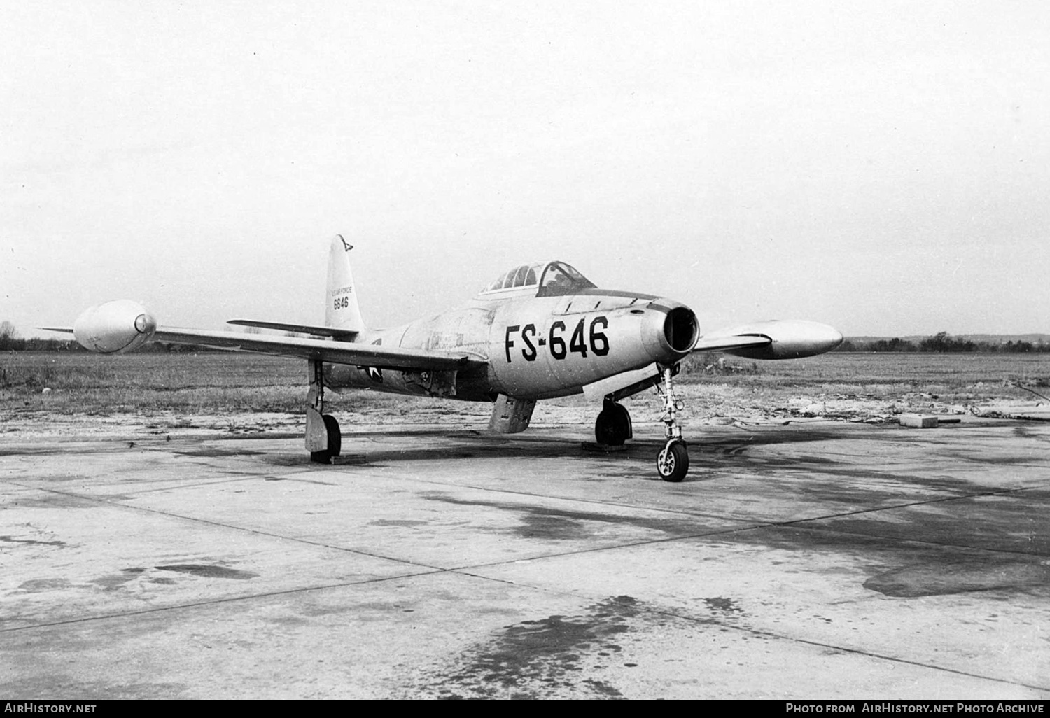 Aircraft Photo of 46-646 / 6646 | Republic F-84B Thunderjet | USA - Air Force | AirHistory.net #592822