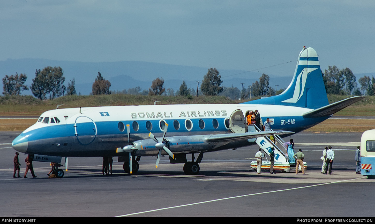 Aircraft Photo of 6O-SAK | Vickers 785D Viscount | Somali Airlines | AirHistory.net #592862