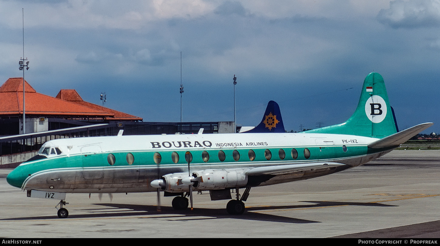 Aircraft Photo of PK-IVZ | Vickers 843 Viscount | Bouraq Indonesia Airlines | AirHistory.net #592863