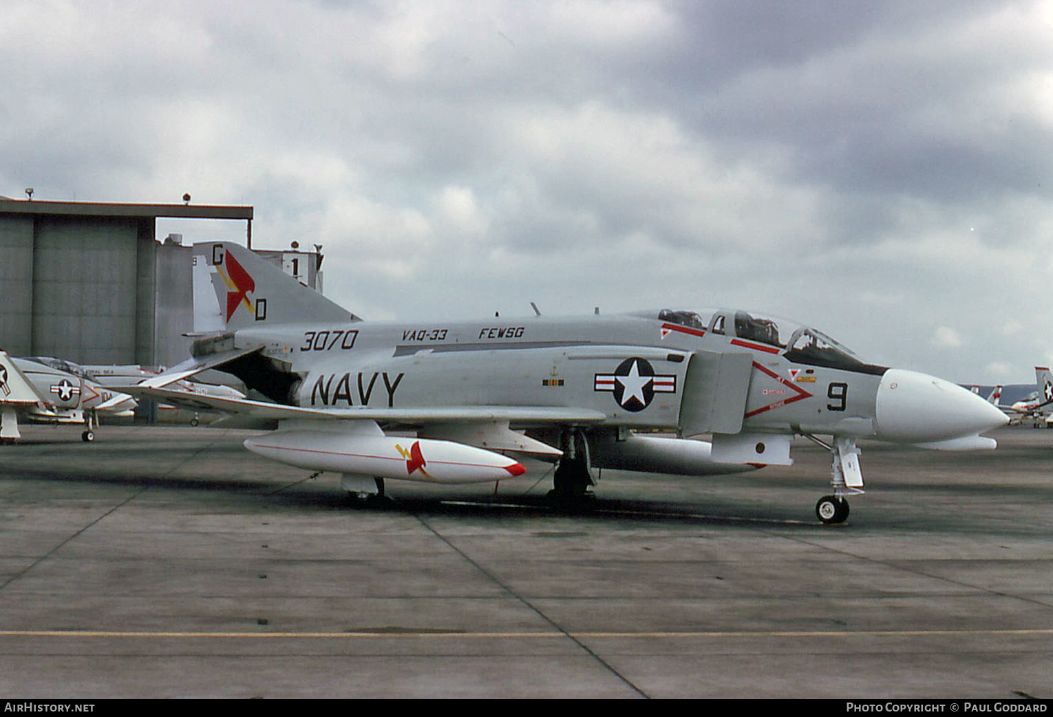 Aircraft Photo of 153070 / 3070 | McDonnell EF-4B Phantom II | USA - Navy | AirHistory.net #592980