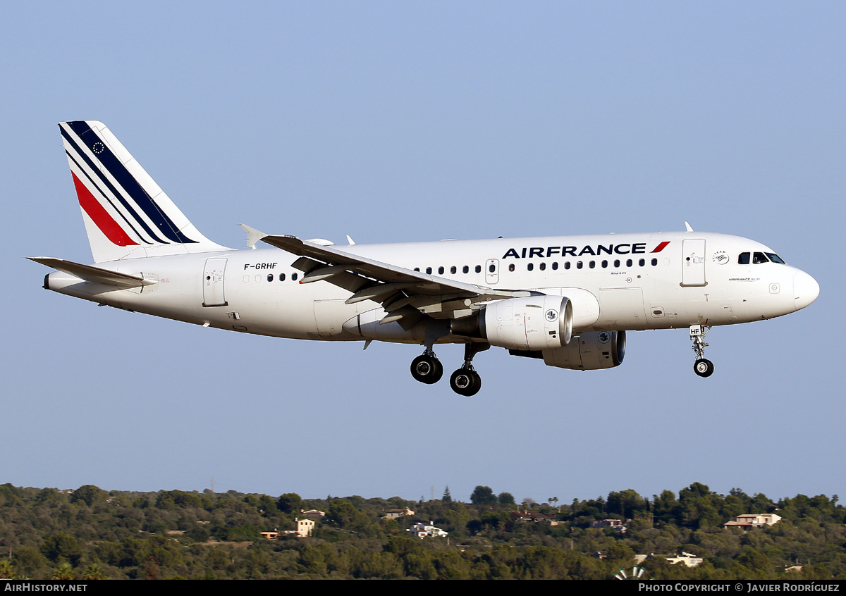 Aircraft Photo of F-GRHF | Airbus A319-111 | Air France | AirHistory.net #592999