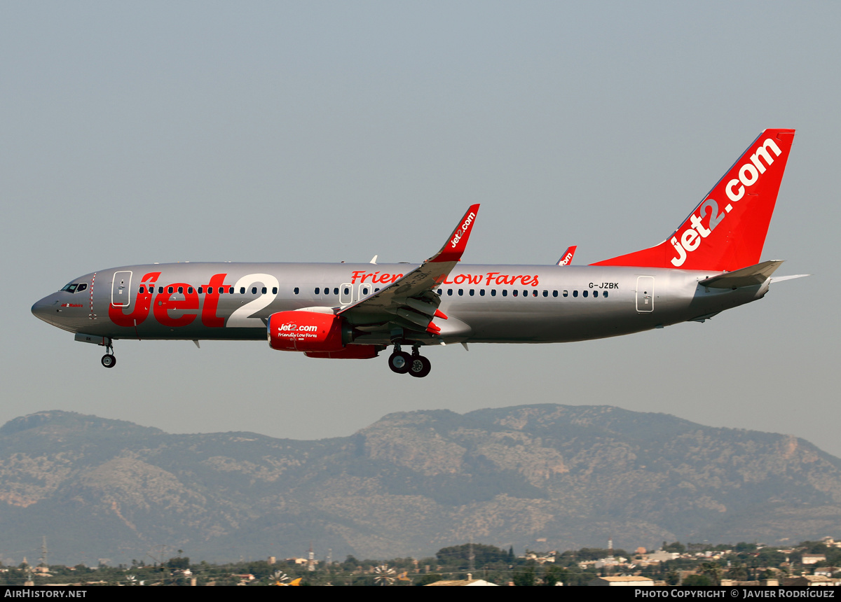 Aircraft Photo of G-JZBK | Boeing 737-8MG | Jet2 | AirHistory.net #593002