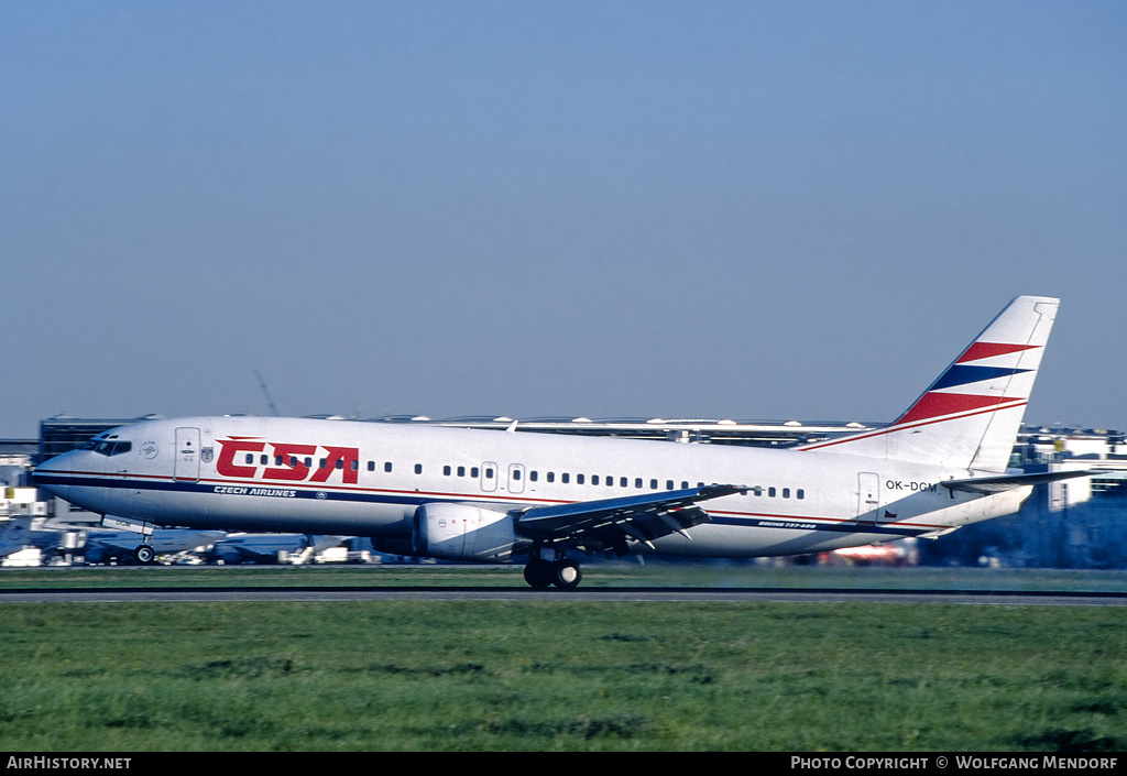 Aircraft Photo of OK-DGM | Boeing 737-45S | ČSA - Czech Airlines | AirHistory.net #593015