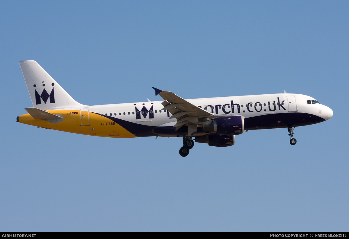Aircraft Photo of G-OZBB | Airbus A320-212 | Monarch Airlines | AirHistory.net #593050