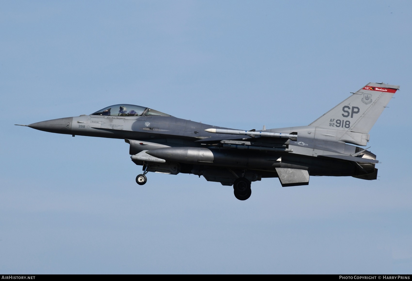 Aircraft Photo of 92-3918 / AF92-918 | Lockheed F-16CM Fighting Falcon | USA - Air Force | AirHistory.net #593105