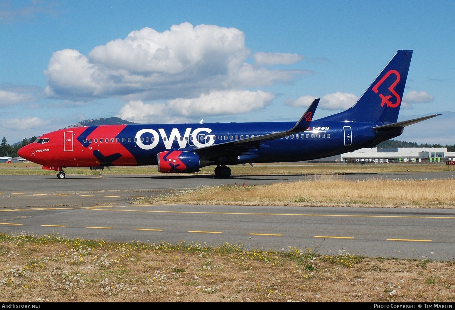 Aircraft Photo of C-FHNM | Boeing 737-8Q8 | OWG - Off We Go | AirHistory.net #593115