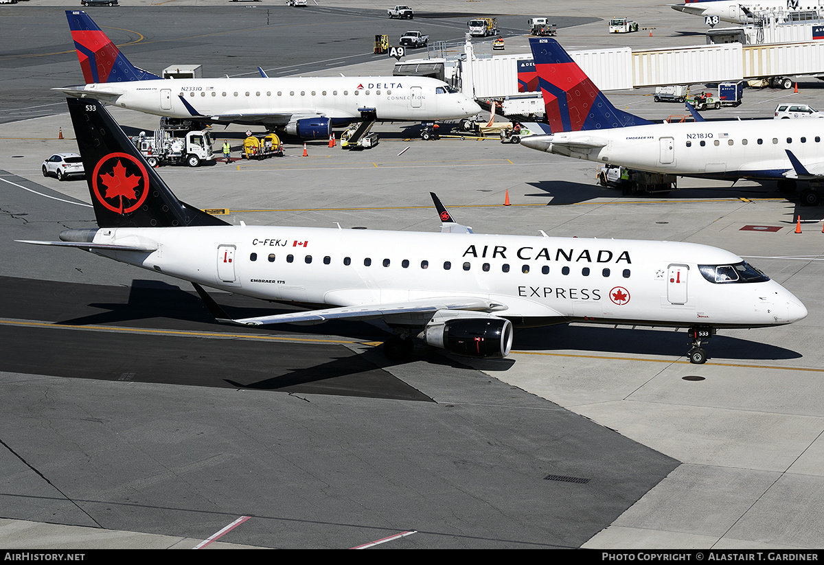 Aircraft Photo of C-FEKJ | Embraer 175LR (ERJ-170-200LR) | Air Canada Express | AirHistory.net #593149