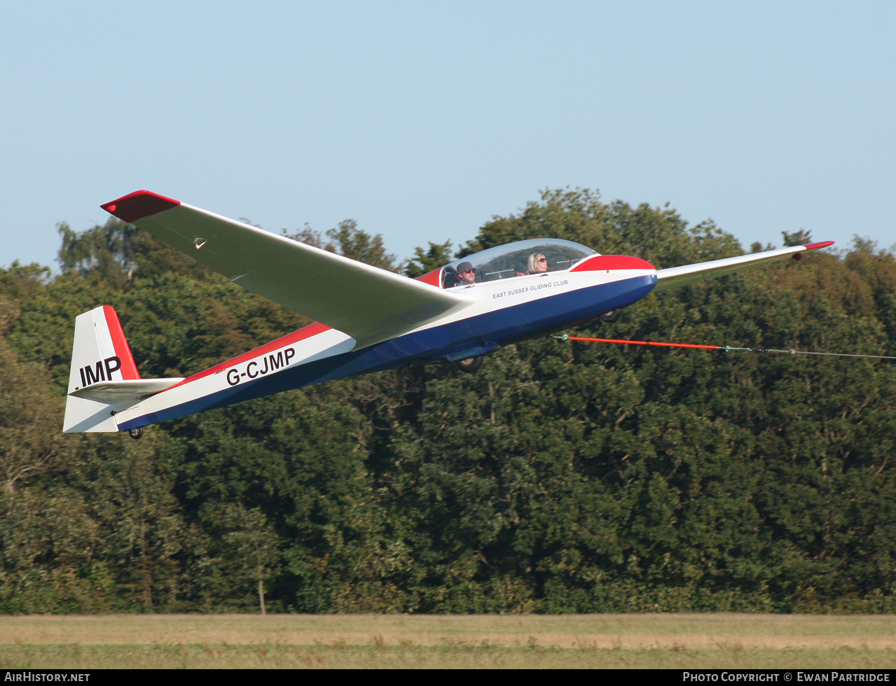 Aircraft Photo of G-CJMP | Schleicher ASK-13 | East Sussex Gliding Club | AirHistory.net #593268