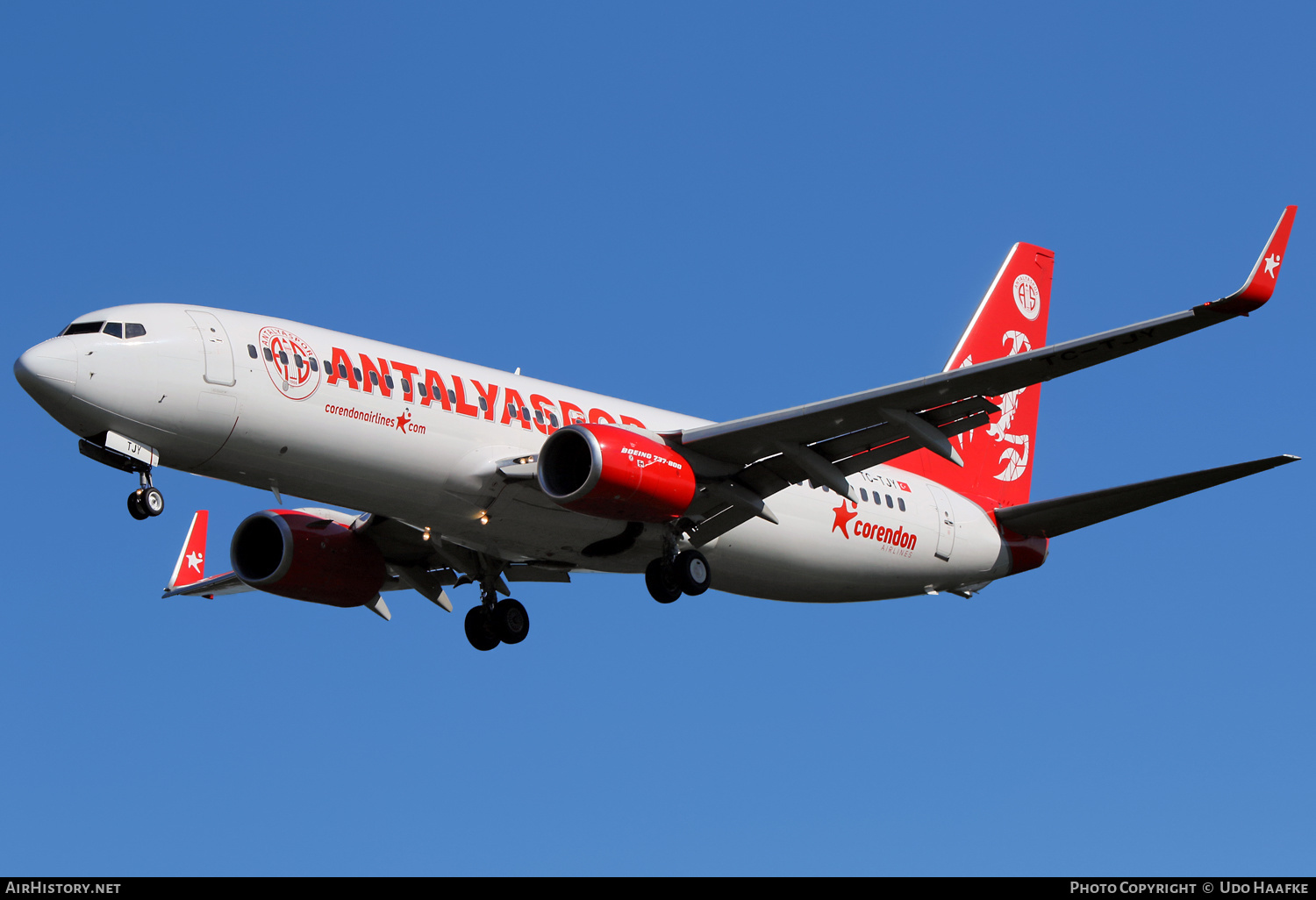 Aircraft Photo of TC-TJY | Boeing 737-8AS | Corendon Airlines | AirHistory.net #593321