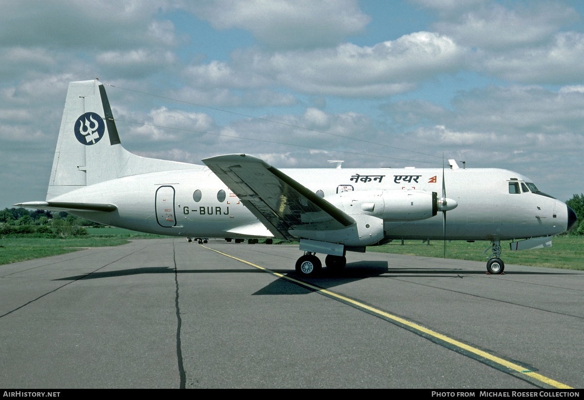 Aircraft Photo of G-BURJ | Hawker Siddeley HS-748 Srs2A/256 | Necon Air | AirHistory.net #593340