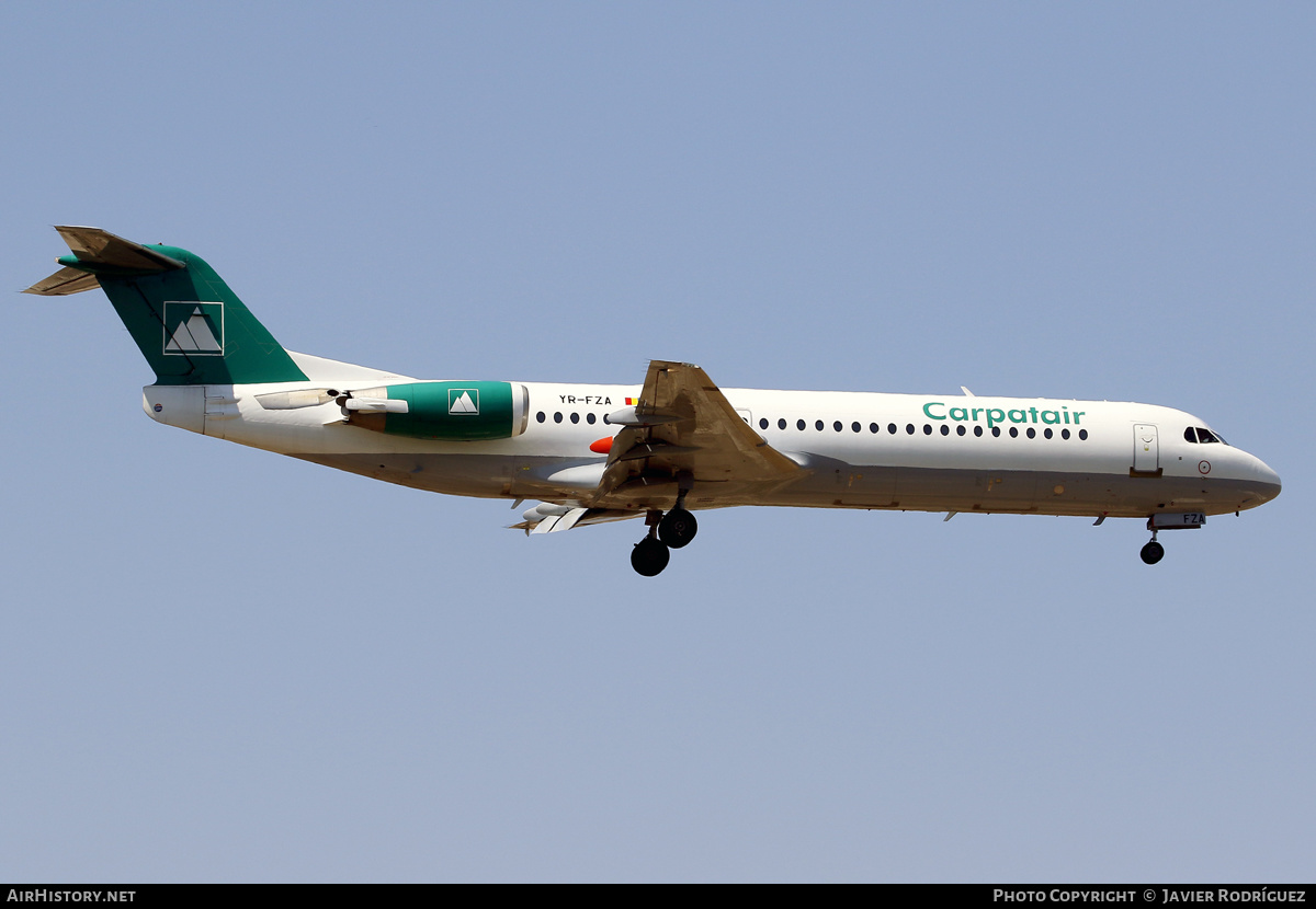 Aircraft Photo of YR-FZA | Fokker 100 (F28-0100) | Carpatair | AirHistory.net #593441