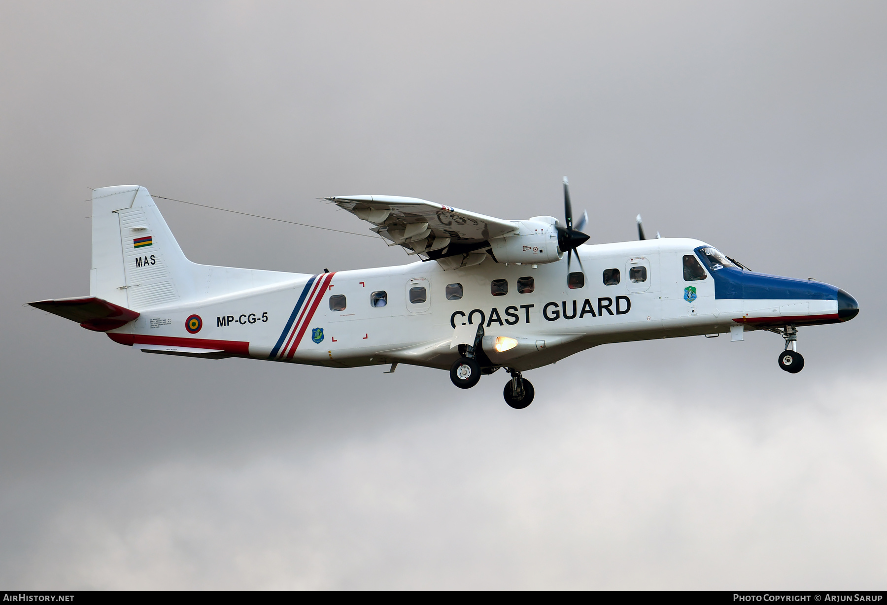 Aircraft Photo of MP-CG-05 | Hindustan Aeronautics 228-201 | Mauritius - Coast Guard | AirHistory.net #593448