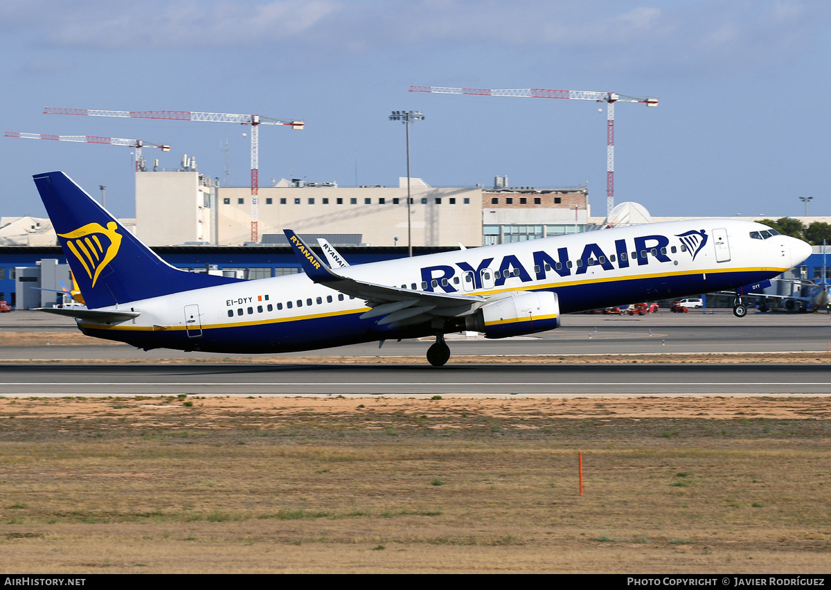 Aircraft Photo of EI-DYY | Boeing 737-8AS | Ryanair | AirHistory.net #593497