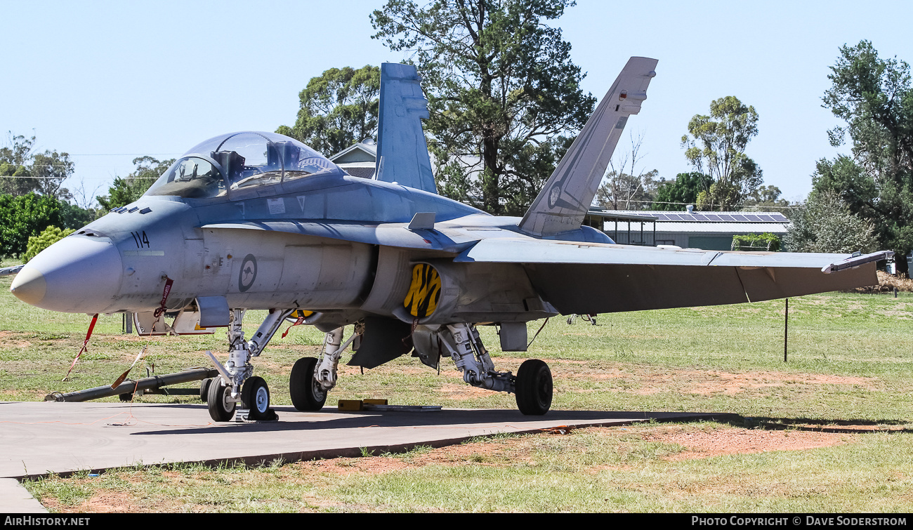 Aircraft Photo of A21-114 | McDonnell Douglas F/A-18B Hornet | Australia - Air Force | AirHistory.net #593550