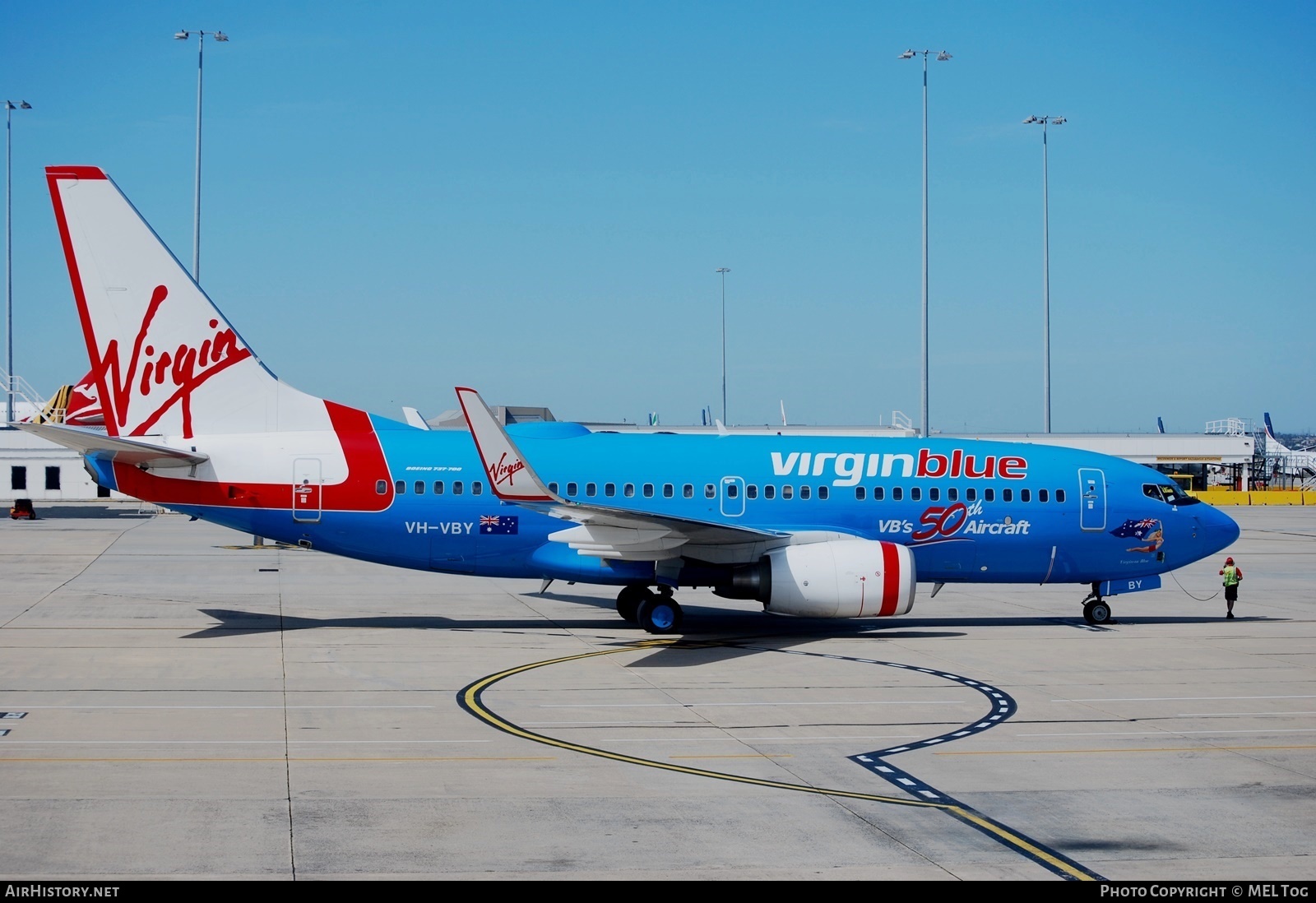 Aircraft Photo of VH-VBY | Boeing 737-7FE | Virgin Blue Airlines | AirHistory.net #593568
