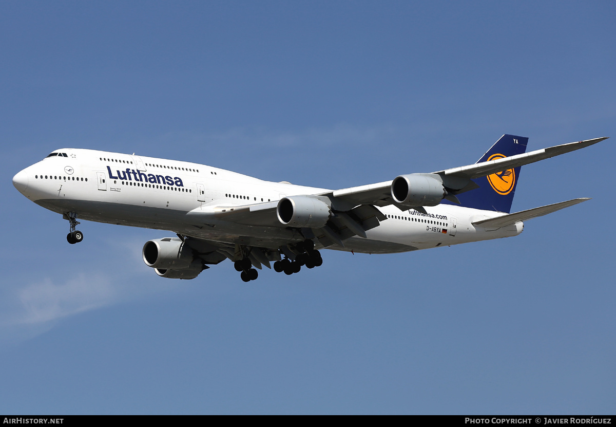 Aircraft Photo of D-ABYA | Boeing 747-830 | Lufthansa | AirHistory.net #593582