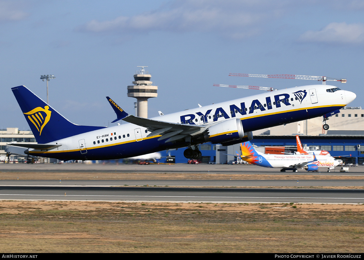 Aircraft Photo of EI-HAW | Boeing 737-8200 Max 200 | Ryanair | AirHistory.net #593714