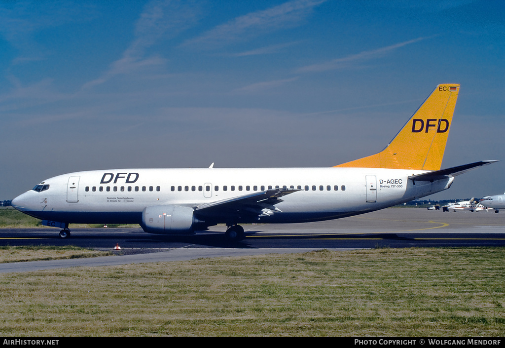 Aircraft Photo of D-AGEC | Boeing 737-35B | DFD - Deutsche Ferienflugdienste | AirHistory.net #593751
