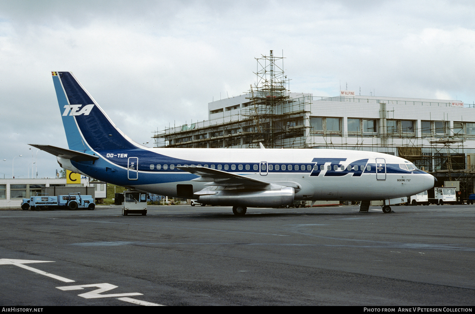 Aircraft Photo of OO-TEN | Boeing 737-2M8/Adv | TEA - Trans European Airways | AirHistory.net #593832