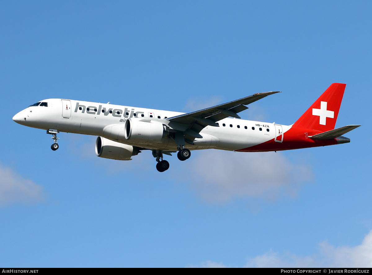 Aircraft Photo of HB-AZA | Embraer 190-E2 (ERJ-190-300) | Helvetic Airways | AirHistory.net #593884