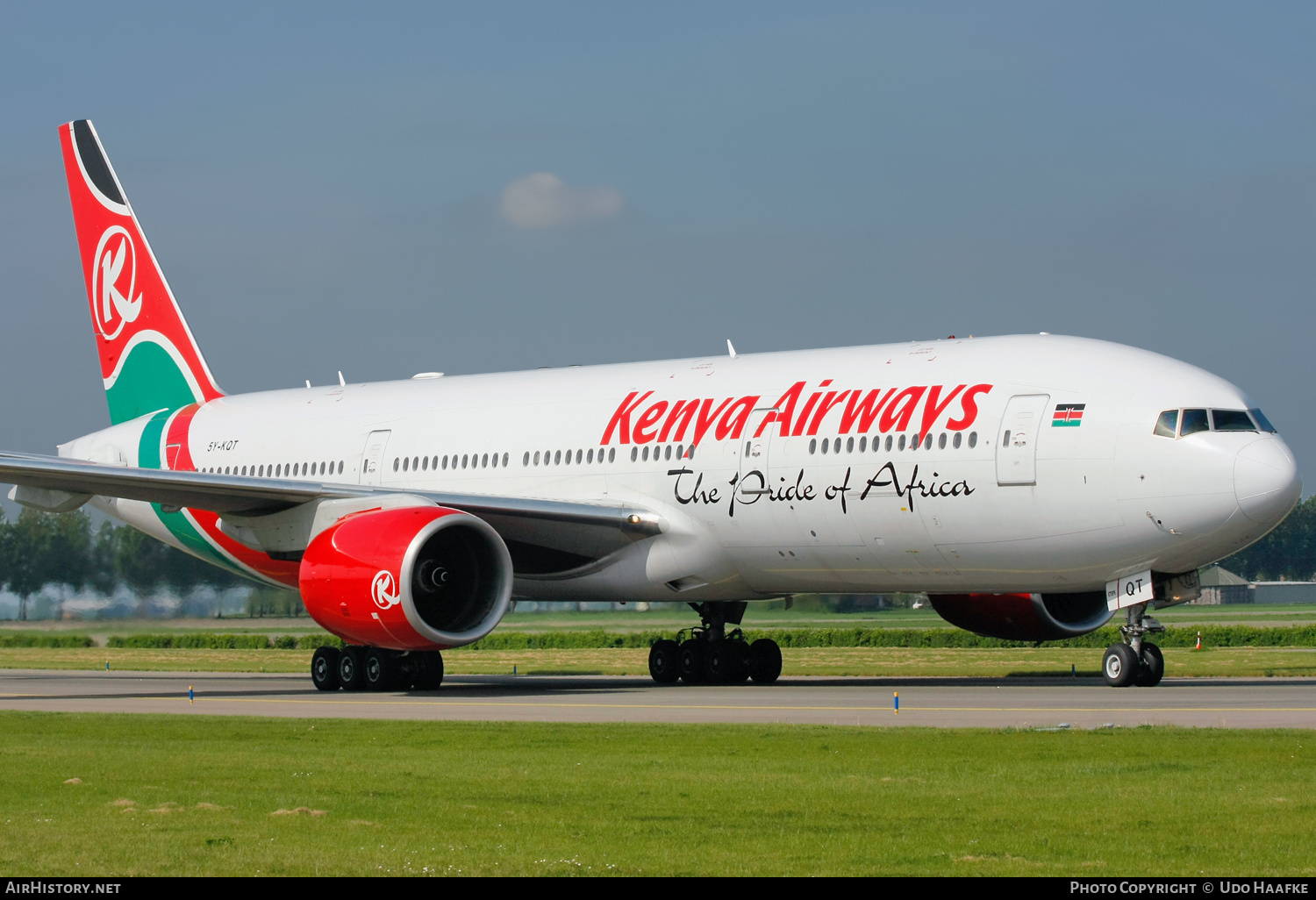 Aircraft Photo of 5Y-KQT | Boeing 777-2U8/ER | Kenya Airways | AirHistory.net #593936
