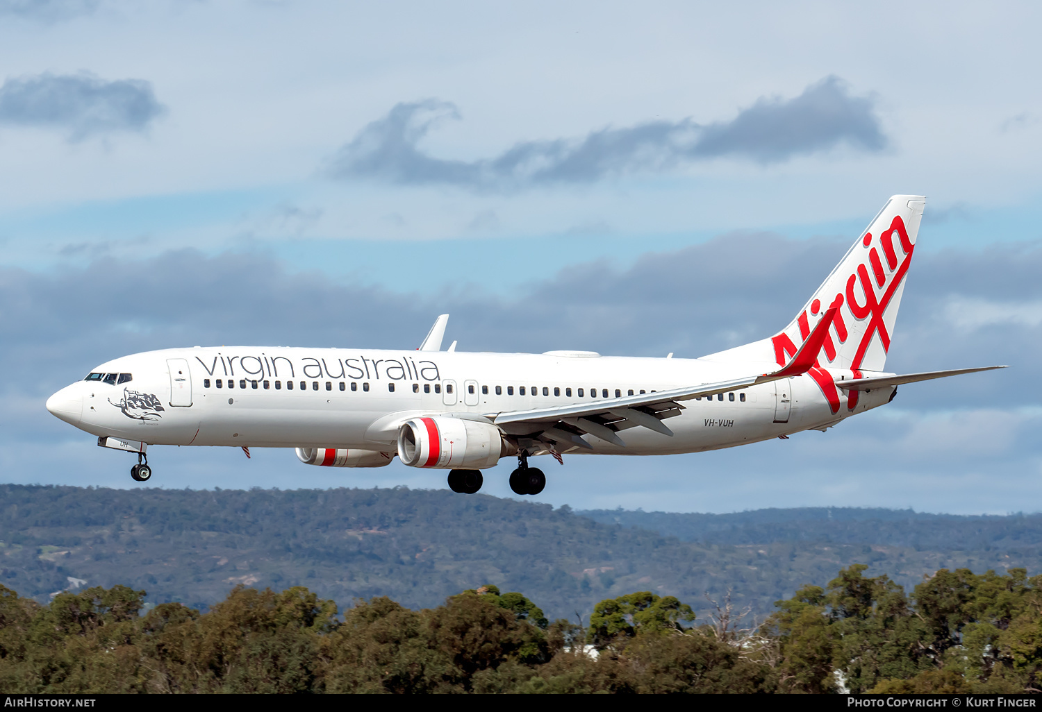 Aircraft Photo of VH-VUH | Boeing 737-8FE | Virgin Australia Airlines | AirHistory.net #593978