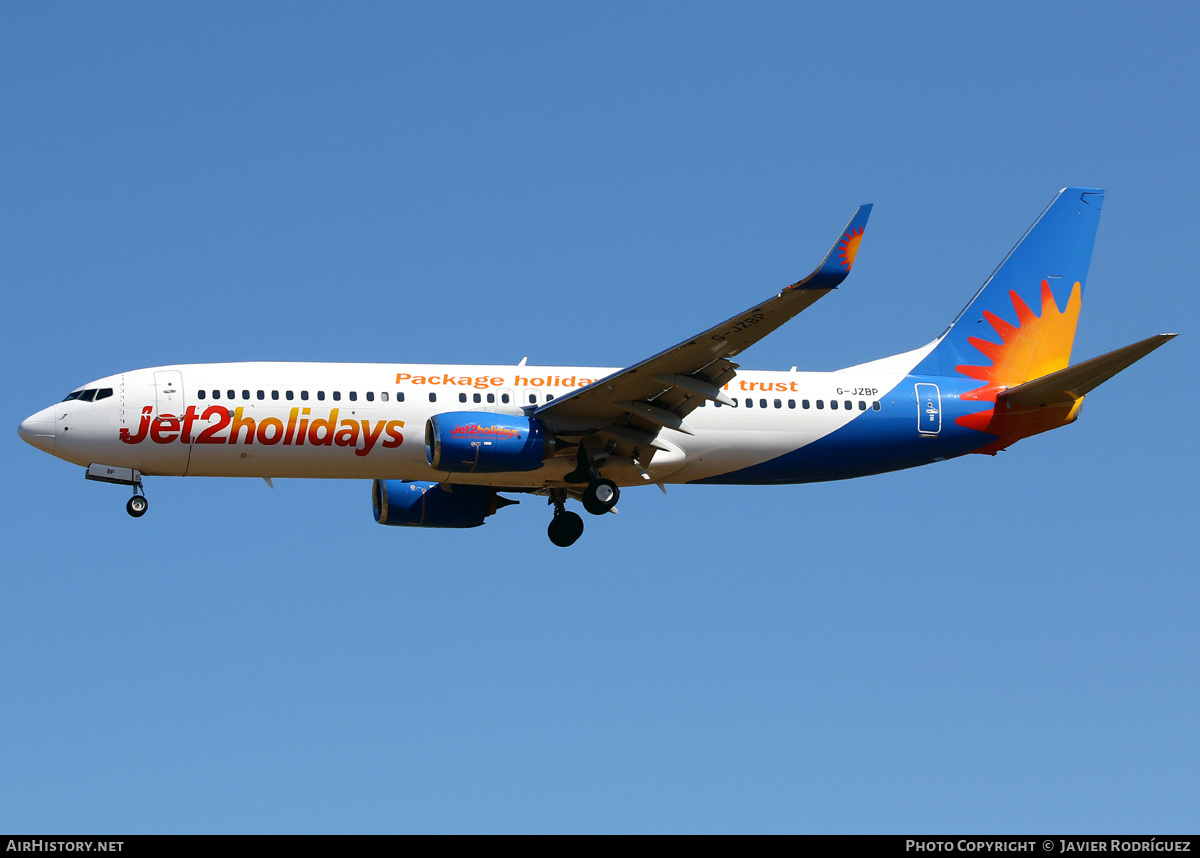 Aircraft Photo of G-JZBP | Boeing 737-800 | Jet2 Holidays | AirHistory.net #594004