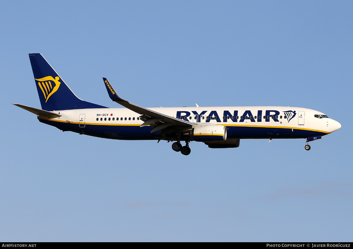 Aircraft Photo of 9H-QCV | Boeing 737-8AS | Ryanair | AirHistory.net #594024