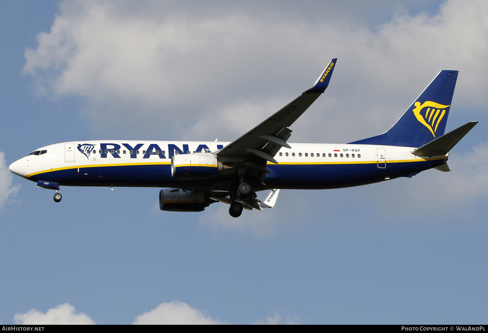 Aircraft Photo of SP-RSP | Boeing 737-800 | Ryanair | AirHistory.net #594135